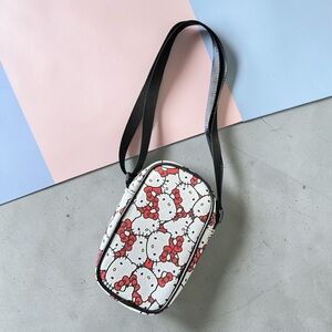 Hello Kitty White & Red Crossbody Sling Shoulder Bag w/ Adjustable Strap